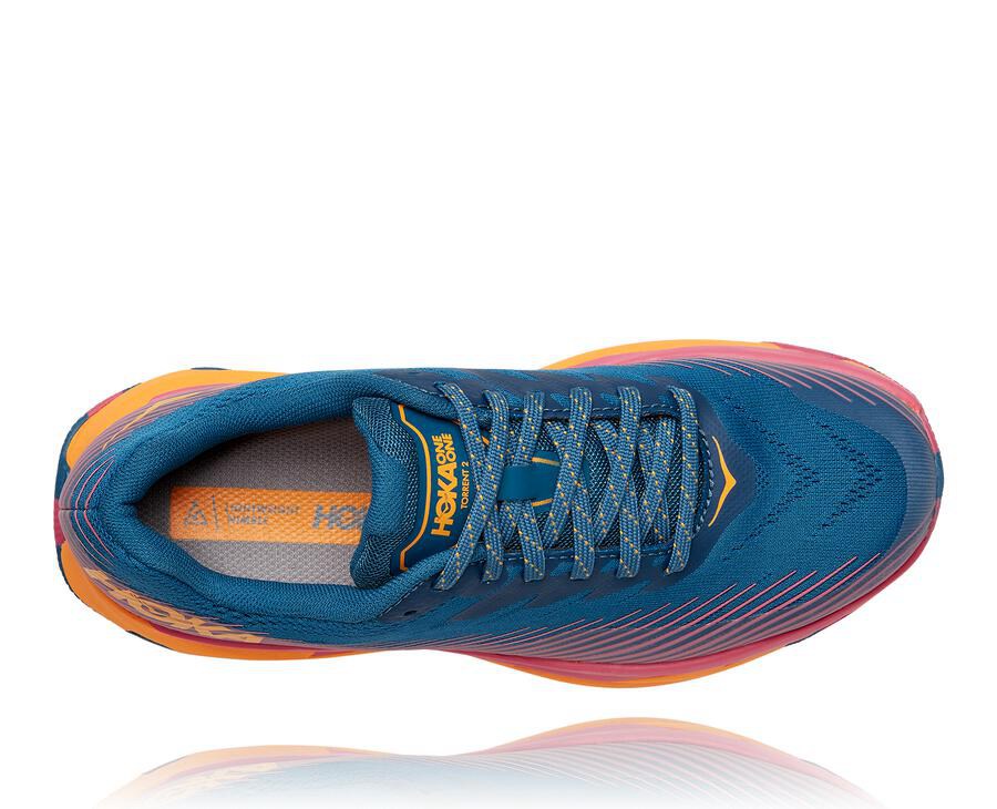 Tenis Trail Hoka One One Feminino Azuis - Torrent 2 - 654-JYWHXC